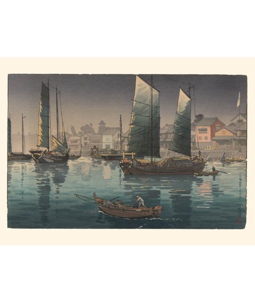 La baie d'Akashi de Koitsu | Reproduction Fine Art livraison gratuite