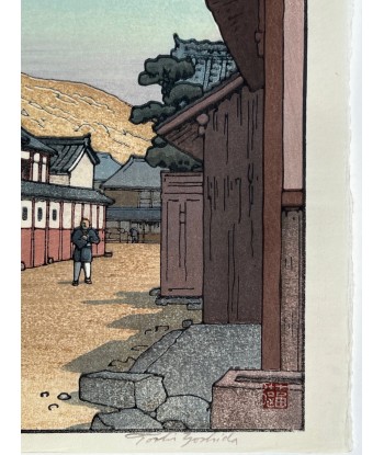 Estampe Japonaise de Yoshida Toshi | Village à Harima l'évolution des habitudes 