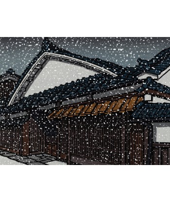 Estampe Japonaise de Nishijima Katsuyuki | Flocons de Neige ouvre sa boutique