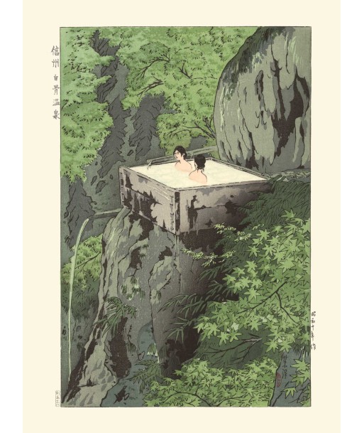 Onsen de Shinsu Shirahone de Kasamatsu Shiro | Reproduction Fine Art Par le système avancé 