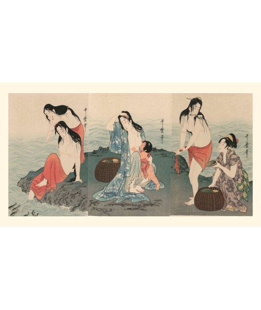 Les Pêcheuses d’Awabe de Utamaro | Reproduction Fine Art Venez découvrir notre 