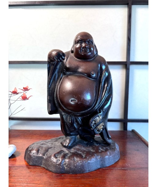 Hotei, Dieu du Bonheur en bronze cuivré | Artisanat Japonais Les magasins à Paris et en Île-de-France