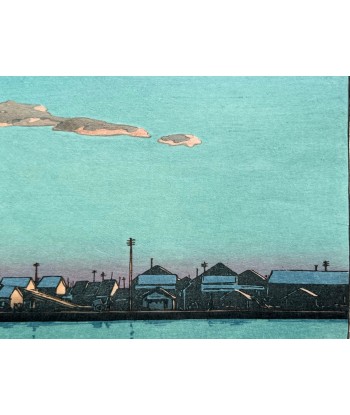 Estampe Japonaise d'Hasui Kawase | Les rives de la rivière Hama-cho prix