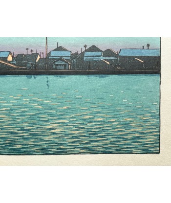 Estampe Japonaise d'Hasui Kawase | Les rives de la rivière Hama-cho prix