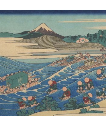 Le Fuji depuis Kanaya de Hokusai | Reproduction Fine Art les muscles