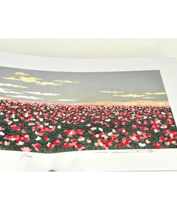 Estampe Japonaise de Namiki Hajime | Colline 2 - Champ de coquelicots Voir les baskets