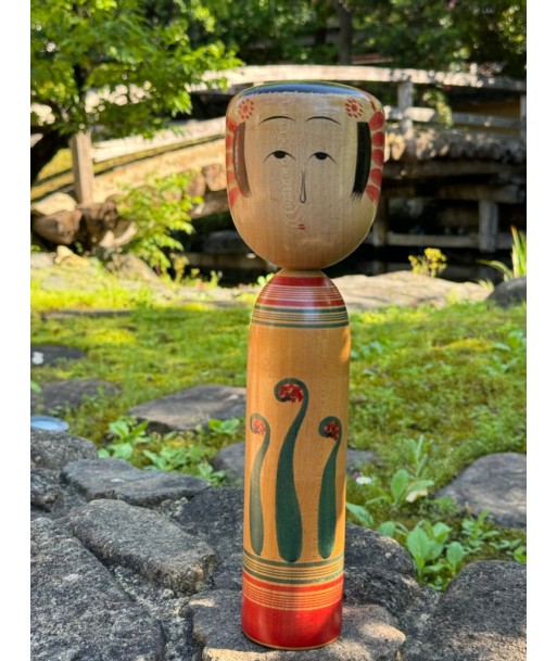 Kokeshi Traditionnelle Zao de Shizuo Ariji | Crosse végétale - Wasabe sur le site 