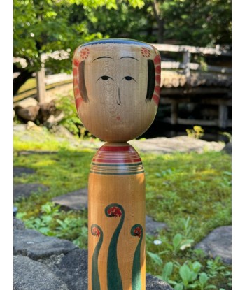 Kokeshi Traditionnelle Zao de Shizuo Ariji | Crosse végétale - Wasabe sur le site 