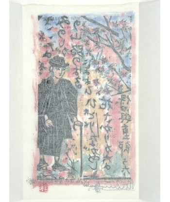 Lithographie de Munakata Shiko | Le sentier de la montagne pour bénéficier 