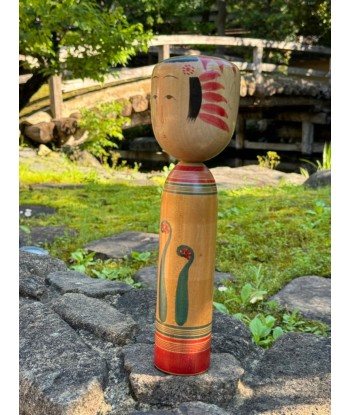 Kokeshi Traditionnelle Zao de Shizuo Ariji | Crosse végétale - Wasabe sur le site 