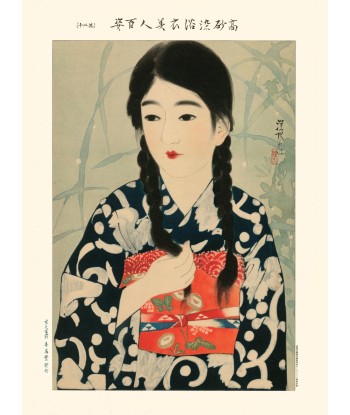 Beauté en kimono de Shinsui Ito | Reproduction Fine Art pour bénéficier 