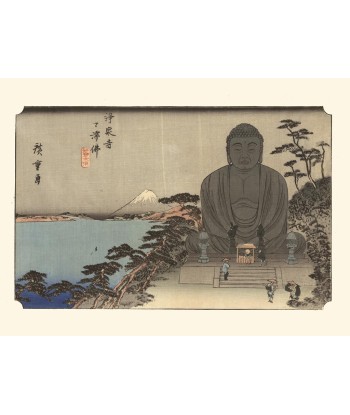 Grand Bouddha de Kamakura de Hiroshige | Reproduction Fine Art Par le système avancé 