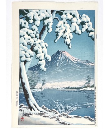 Estampe Japonaise de Hasui Kawase | Le Mont Fuji sous la neige livraison et retour toujours gratuits