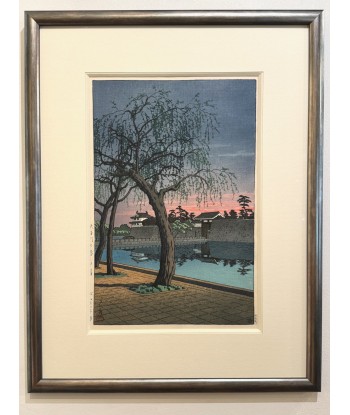 Estampe Japonaise Encadrée de Hasui Kawase | Crépuscule de printemps sur le Palais Impérial de Tokyo Jusqu'à 80% De Réduction