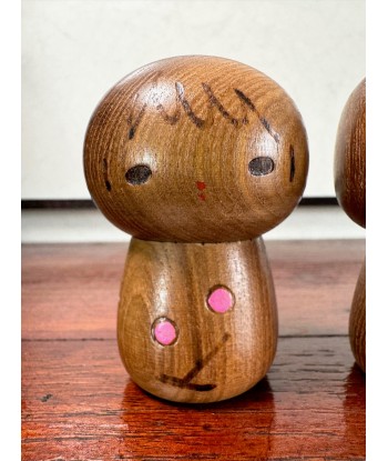 Couple Kokeshi Créative Vintage | Branche de Cerisier acheter