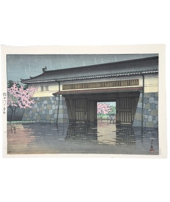 Estampe Japonaise de Hasui Kawase | Pluie de printemps au Palais impérial Comment ça marche