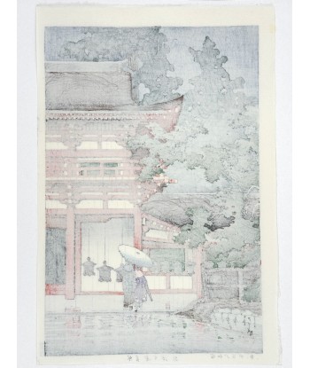 Estampe Japonaise de Hasui Kawase | Pluie au temple Kasuga à Nara Economisez 