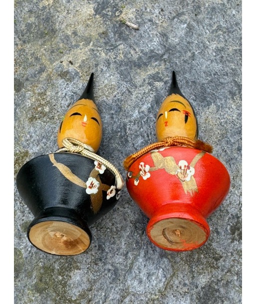 Couple de poupées Kokeshi artisanales l Kokeshi pinceau vous aussi creer 