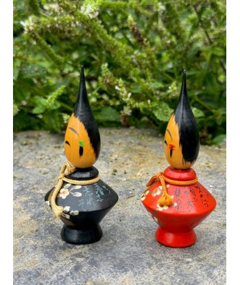 Couple de poupées Kokeshi artisanales l Kokeshi pinceau vous aussi creer 