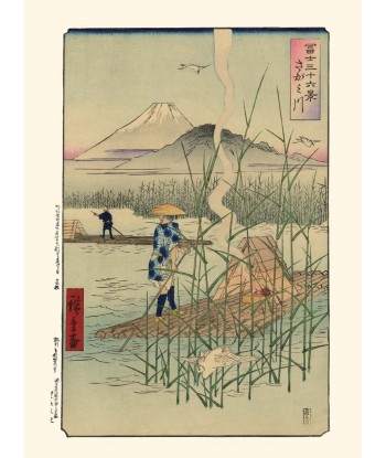 La rivière Sagami de Hiroshige | Reproduction Fine Art destockage