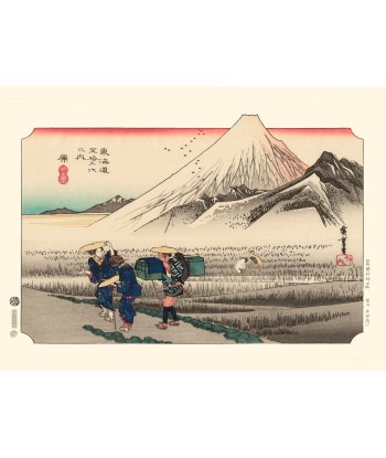 Le Mont Fuji à Hara, sur le Tokaido de Hiroshige | Reproduction Fine Art suggérées chez