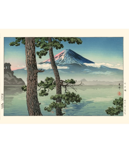 Le Mont Fuji vu du lac Kawaguchi de Koitsu | Reproduction Fine Art Paris Déstockage Promo