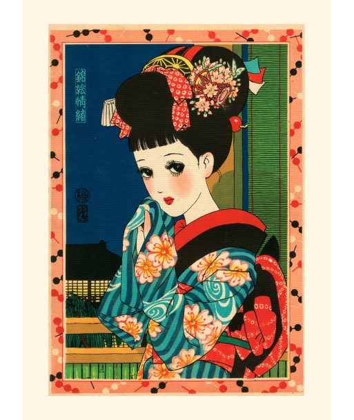 Jeune fille le soir de Junichi Nakahara |  Reproduction Fine Art 2023