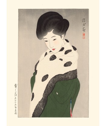 Comme la neige, 100 beautés en kimono de Shinsui Ito | Reproduction Fine Art paiement sécurisé