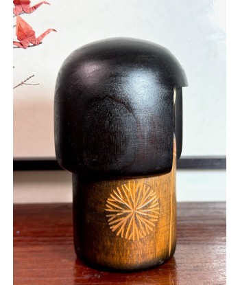 Kokeshi Créative Vintage Gumma de Sansaku Sekiguchi | Chrysanthèmes 14cm shop