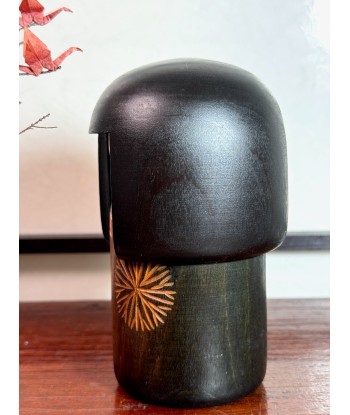 Kokeshi Créative Vintage Gumma de Sansaku Sekiguchi | Chrysanthèmes 14cm shop