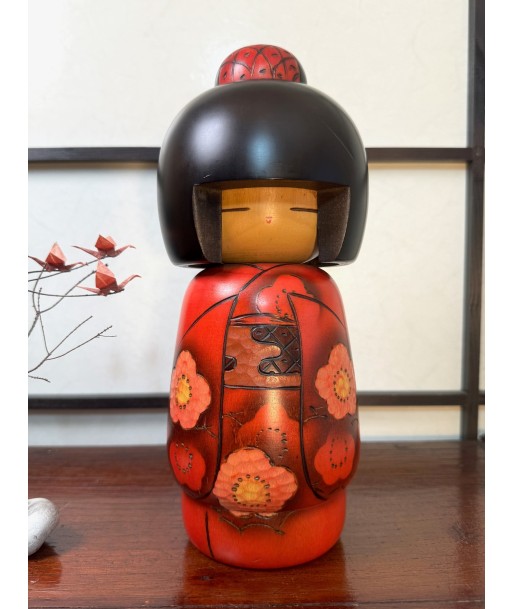 Kokeshi créative Vintage de Masae Fujikawa | Fleurs de cerisier soldes