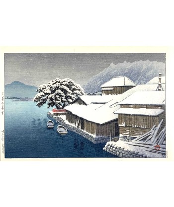 Neige à Ishinomaki de Hasui Kawase | Reproduction Fine Art de France