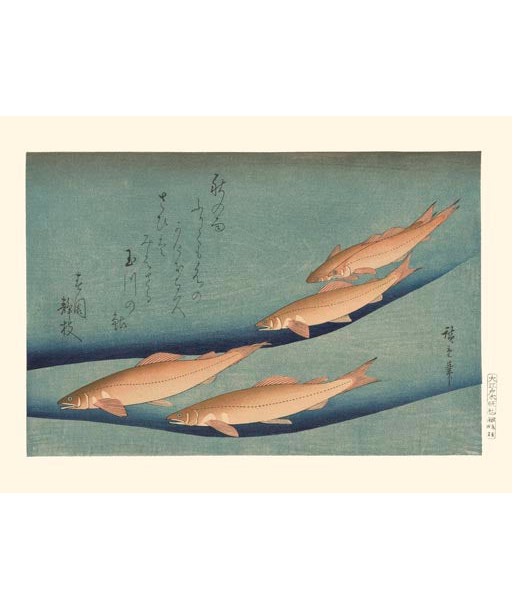 Truites de Hiroshige | Reproduction Fine Art de l' environnement