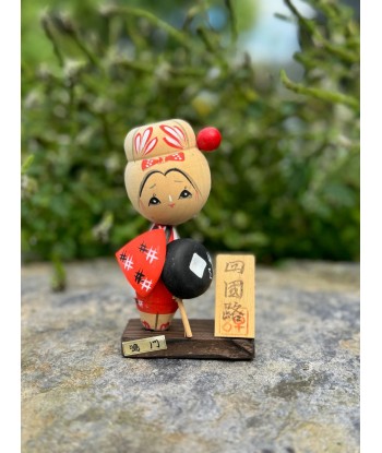 Kokeshi souvenir vintage | pèlerine de Shikoku basket pas cher