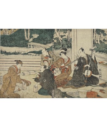 Estampe Japonaise de Toyokuni Utagawa | Série divertissement des acteurs, Musiciens et jeux offre 