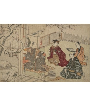 Estampe Japonaise de Toyokuni Utagawa | Série divertissement des acteurs, Jour de neige france