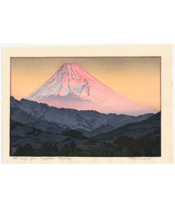 Estampe Japonaise de Yoshida Toshi | Le Mont Fuji depuis Nagaoka le Matin Livraison rapide