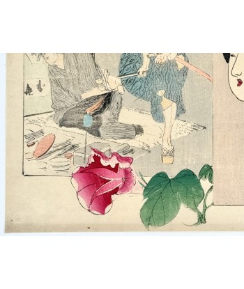 Estampe Japonaise Kuchi-e de Tomioka Eisen | Beauté, le samouraï et l'artisan Les magasins à Paris et en Île-de-France