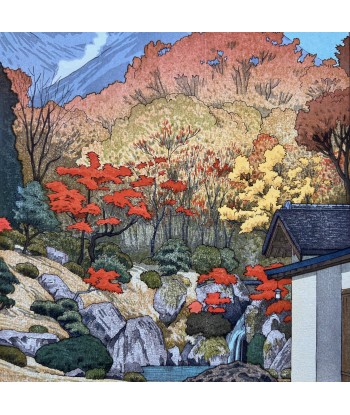 Estampe Japonaise de Yoshida Toshi | Automne au musée d'Hakone acheter