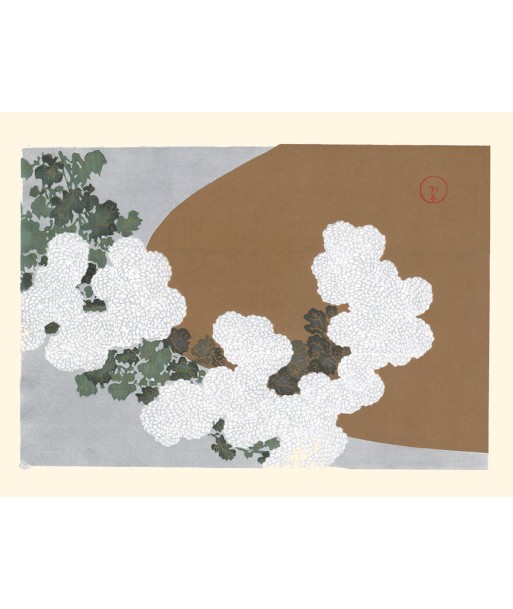 Momoyogusa : Chrysanthème de Kamisaka Sekka | Reproduction Fine Art la colonne vertébrale