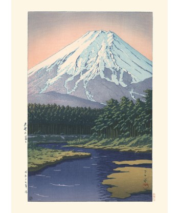 Mont Fuji vu de Oshino  de Hasui Kawase | Reproduction Fine Art sur le site 