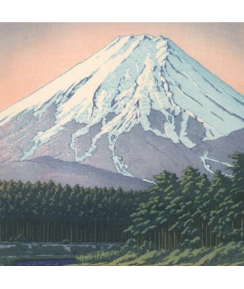 Mont Fuji vu de Oshino  de Hasui Kawase | Reproduction Fine Art sur le site 