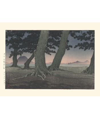 La Plage de Kaiganji de Hasui Kawase | Reproduction Fine Art Voir les baskets