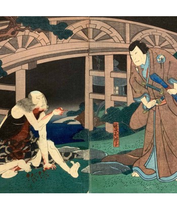 Estampe Japonaise de Hirosada Konishi | Théâtre Kabuki À commander