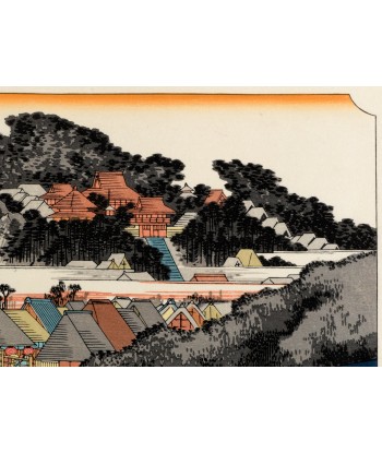 Estampe Japonaise de Hiroshige | Le Grand Tokaido n°7 Fujisawa Pour