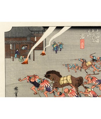 Estampe Japonaise de Hiroshige | Le Grand Tokaido n°42 Miya en stock