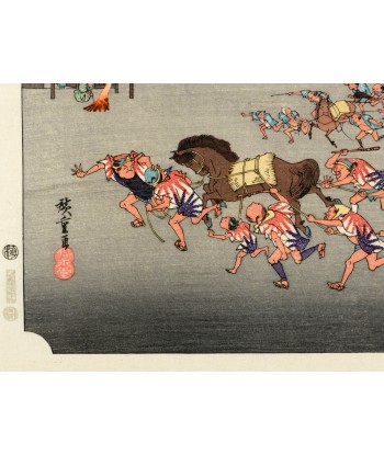 Estampe Japonaise de Hiroshige | Le Grand Tokaido n°42 Miya en stock