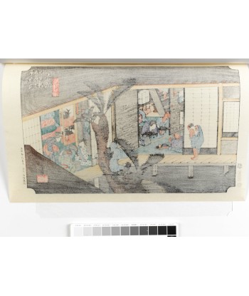 Estampe Japonaise de Hiroshige | Le Grand Tokaido n°37 Akasaka Découvrez la collection