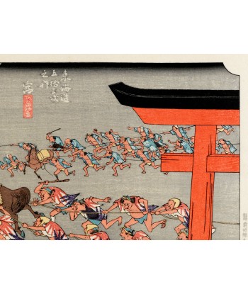 Estampe Japonaise de Hiroshige | Le Grand Tokaido n°42 Miya en stock