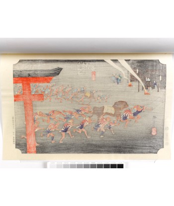 Estampe Japonaise de Hiroshige | Le Grand Tokaido n°42 Miya en stock